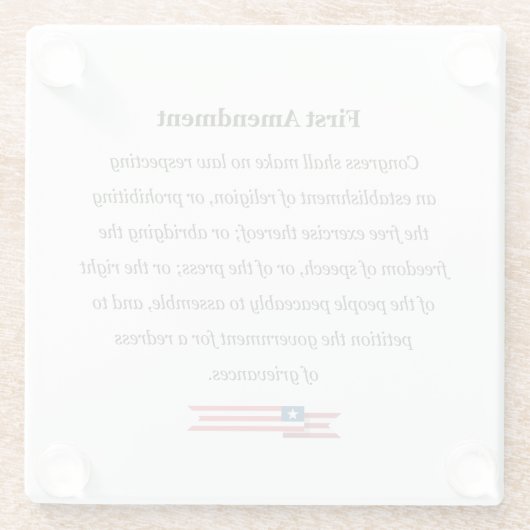 Glass Coaster First Modification USA ガラスコースター (裏面)