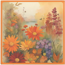 Glass COASTER - Golden Shades of Orange & Yellow ガラスコースター