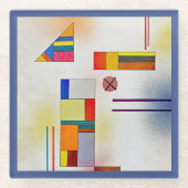 Glass COASTER - "Hartweich, No. 390" - Kandinsky ガラスコースター (正面)
