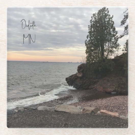 Glass Coaster, Shore of Lake in Duluth ガラスコースター (正面)