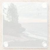 Glass Coaster, Shore of Lake in Duluth ガラスコースター (裏面)