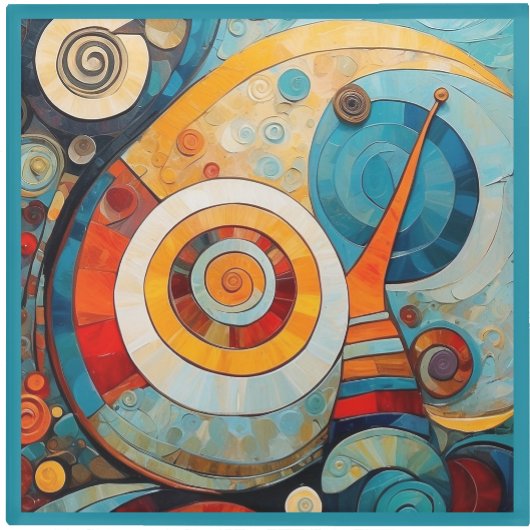 Glass COASTER - Swirls, Twirls, and Circles ガラスコースター