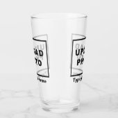 Glass Cupでの名前と写真 タンブラーグラス (右)