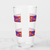 Glass Cup : Abstract Design タンブラーグラス (左)