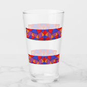 Glass Cup : Abstract Design タンブラーグラス (正面)
