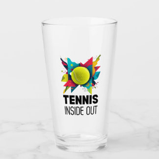 Glass Cup Abstract - Tennis Inside Out タンブラーグラス