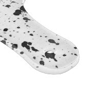 Glass Cutting Board - Black and White Splatters カッティングボード (角)