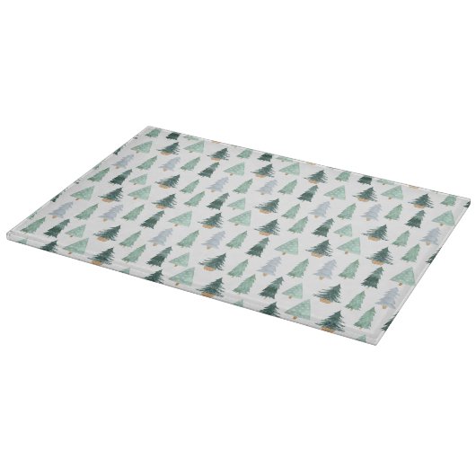 Glass Cutting Board - Christmas Pattern カッティングボード (角)