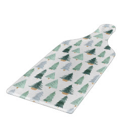 Glass Cutting Board - Christmas Pattern カッティングボード