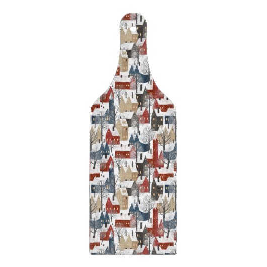 Glass Cutting Board - Christmas Pattern カッティングボード (正面)