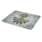Glass Cutting Board- Fairy Summoning Spring Design カッティングボード (角)