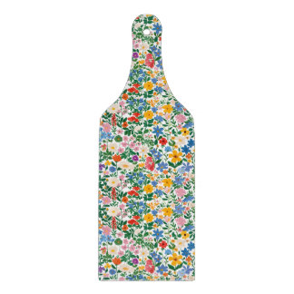 Glass Cutting Board - Happy Floral Flower Pattern. カッティングボード