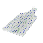 Glass Cutting Board - Lavender Pattern カッティングボード (角)