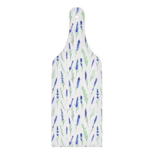 Glass Cutting Board - Lavender Pattern カッティングボード (正面)