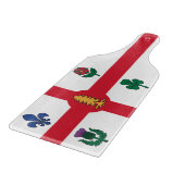 Glass cutting board paddle with flag Montreal カッティングボード (角)