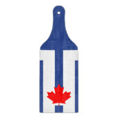 Glass cutting board paddle with flag of Toronto カッティングボード (正面)