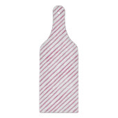 Glass Cutting Board - Pink Stripe Pattern カッティングボード (正面)