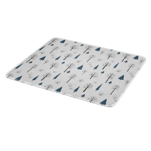 Glass Cutting Board - Winter Pattern カッティングボード (角)