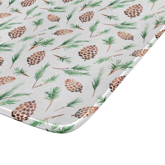 Glass Cutting Board - Winter Pattern カッティングボード (角)