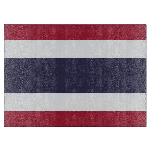 Glass cutting board with Flag of Thailand カッティングボード (正面)