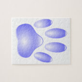 Glass Dog Paw Print ジグソーパズル (横)