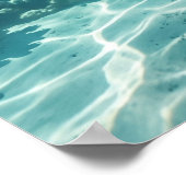 Glass Dolphin Azure Leap ポスター (角)