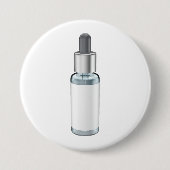 Glass dropper bottle with pipette 缶バッジ (正面)