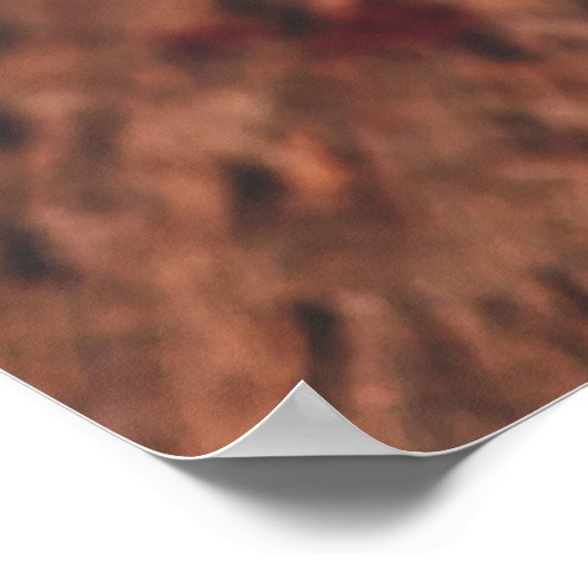 Glass full of red pomegranate seeds ポスター (角)