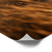 Glass Giraffe Savannah Dawn ポスター (角)