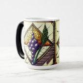 Glass Grapes and Wheat Coffee Mug モーフィングマグカップ (正面左)