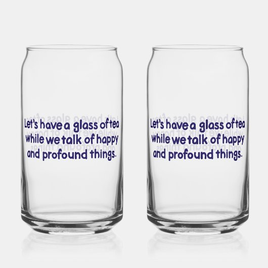 Glass of Tea Glass ガラス缶 (正面)