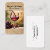 Glass of Wine Pour | Tastings 名刺 (正面/裏面)