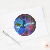 「Glass Planet」大きな誕生日シール ラウンドシール (封筒)