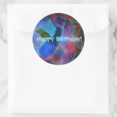 「Glass Planet」大きな誕生日シール ラウンドシール (バッグ)