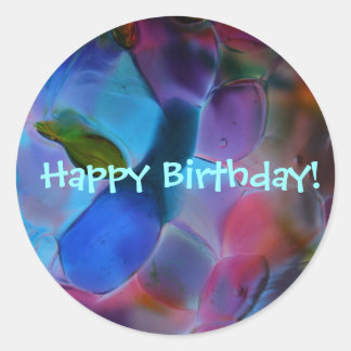 「Glass Planet」大きな誕生日シール ラウンドシール