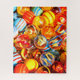 Glass playing marbles colorful ジグソーパズル