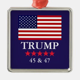 GLASS PRESIDENT DONALD TRUMP CHRISTMAS ORNAMENT メタルオーナメント