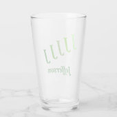Glass Tumbler - Greeの名前を持つステップイニシャル タンブラーグラス (裏面)