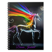 Glass Unicorn Dream Journal ノートブック (正面)