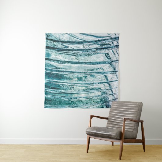 Glass window ice crystal frost タペストリー (インサイチュ(横))