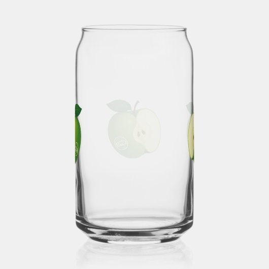 Glass with apple ガラス缶 (右)