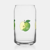 Glass with apple ガラス缶 (左)