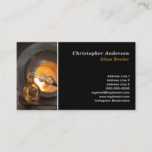 Glassblower名刺 名刺 (正面)