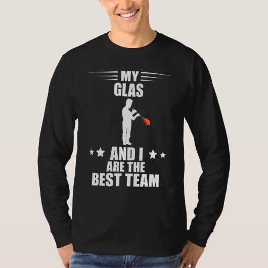 Glassblowing Partner Glassworking Best Team Glass  Tシャツ (正面)
