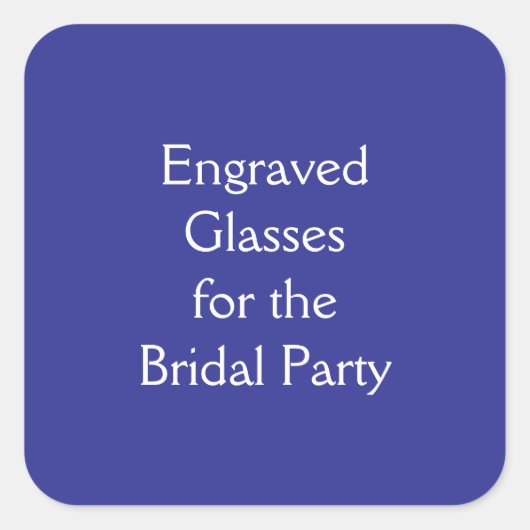 Glasses スクエアシール (正面)