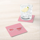 Glasses スクエアペーパーコースター (インサイチュ)