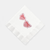 Glasses 縁ありランチョンナプキン (角)