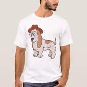 Glasses Beagle with Fedora Tシャツ (正面)