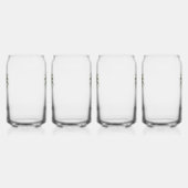 Glasses Elegant Tropical Style, Palm, Minimalist ガラス缶 (左)