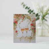 Glasses of sparkling wine under a floral arch  シーズンカード (スタンド正面)